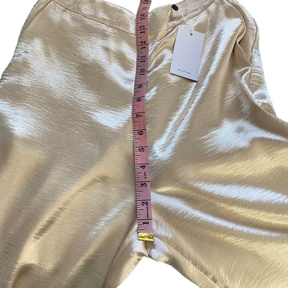 NWT LOVERS & FRIENDS Britt Top & Pants Set Champagne Gold Crop Top NEW Small S - Picture 12 of 16